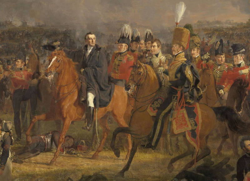 Wellington à Waterloo (J. W. Pieneman, 1824)