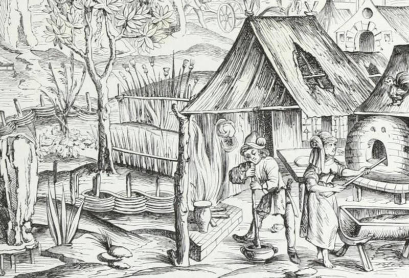 Culture de l'orge et de l'avoine, fabrication du pain (1517)