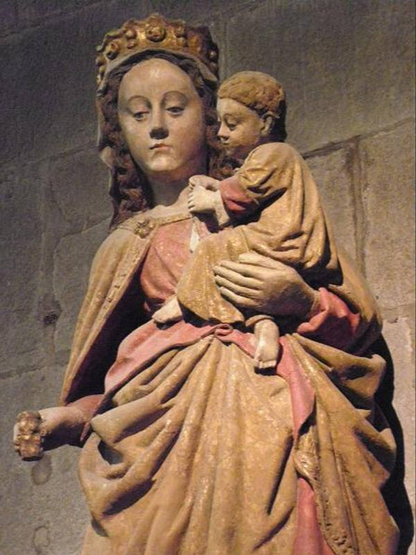 La statue originale dans la cathédrale de Saint-Malo