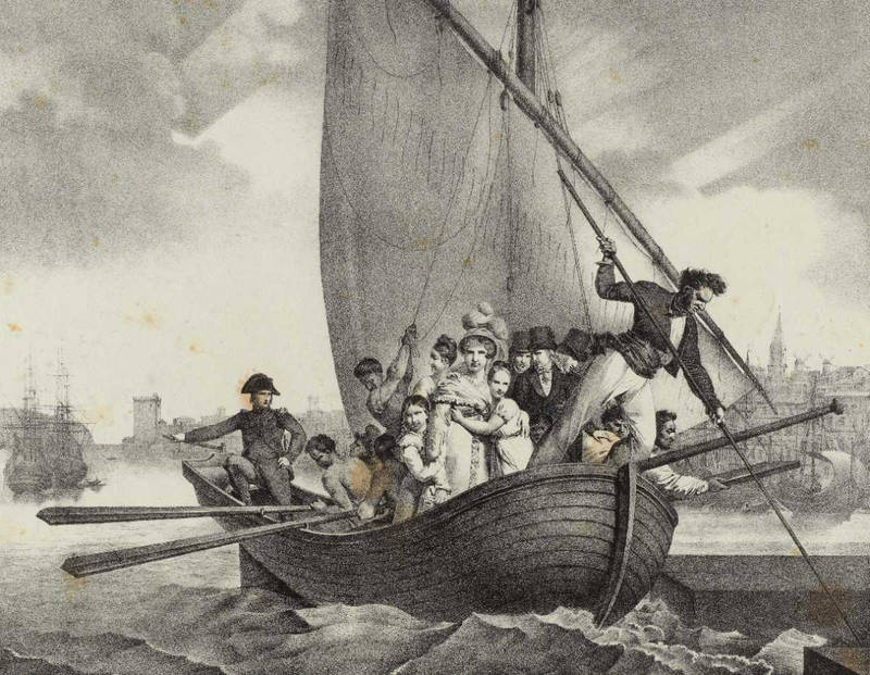 Napoléon et sa famille fuyant la Corse, 1793