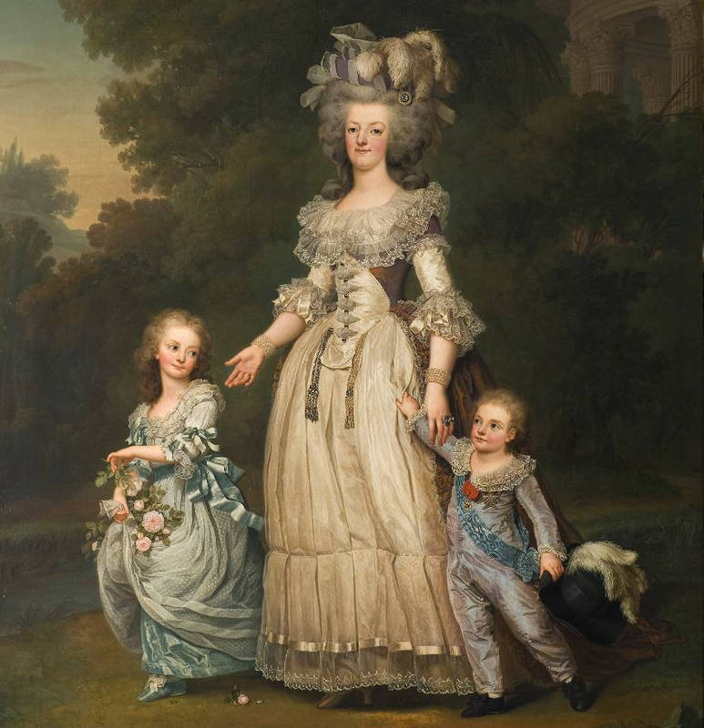 Marie-Antoinette, Mme Royale et Louis-Joseph