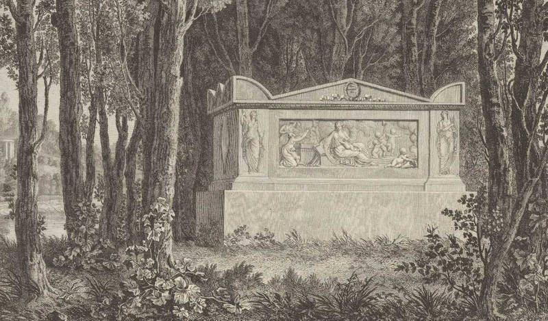 Tombe de Rousseau, Ermenonville, 1781