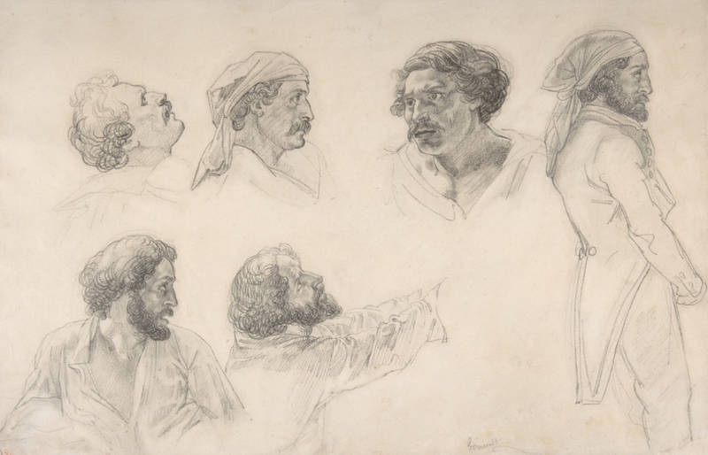 Etudes de Corréard et Savigny pour le Radeau de la Méduse (Géricault)