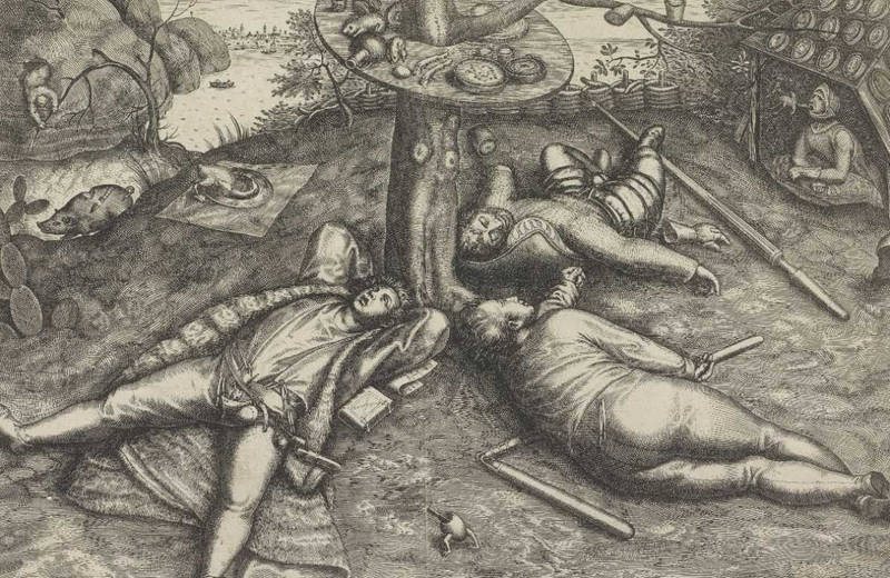 Le pays de Cocagne, d'après Brueghel