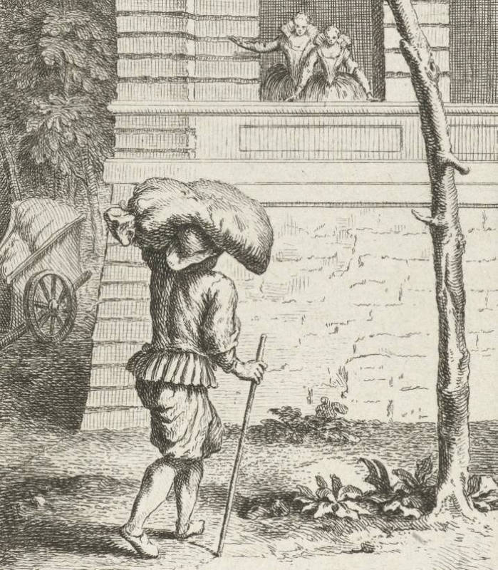 Henri IV déguisé à Coeuvres (B. Picart, 1731)