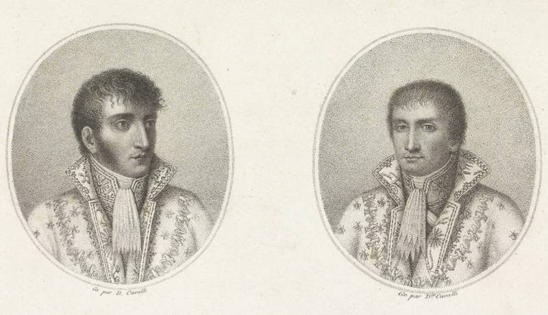 Louis et Joseph, deux des frères de Napoléon