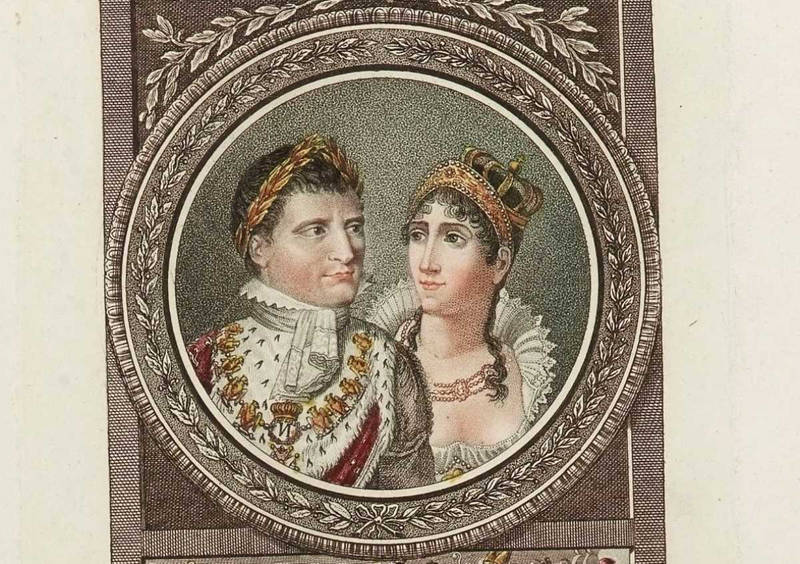 Napoléon et Joséphine en costume de sacre