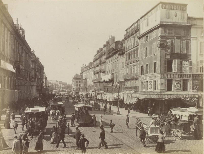 La Canebière vers 1870-1900