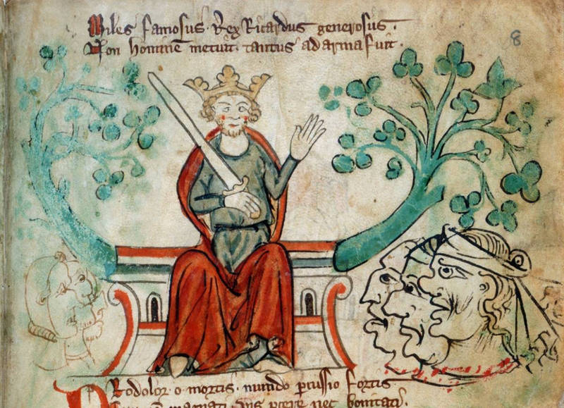 Richard I (BL Royal 20 A II, f. 8)