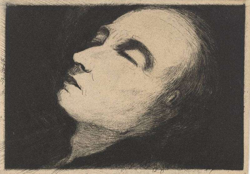Van Gogh sur son lit de mort (Paul Gachet, 1890)