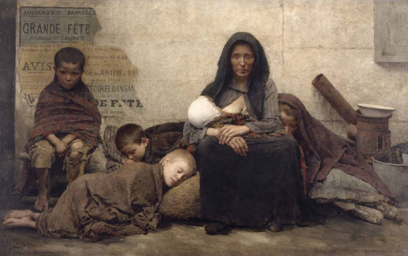 Sans asile (F. Pelez, 1833)