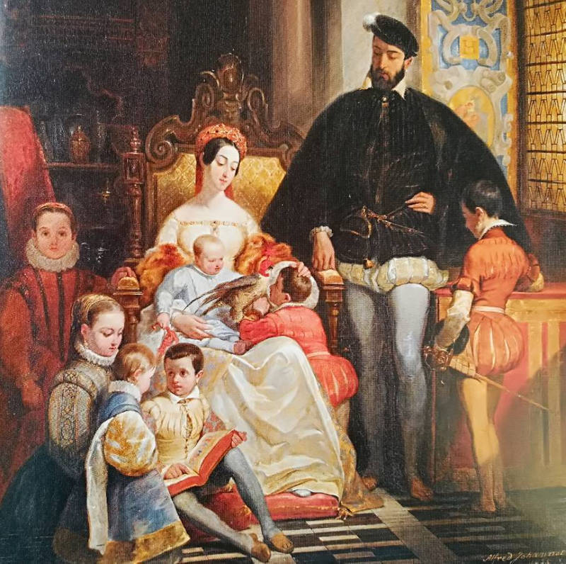 Henri II, Catherine de Médicis et leurs enfants