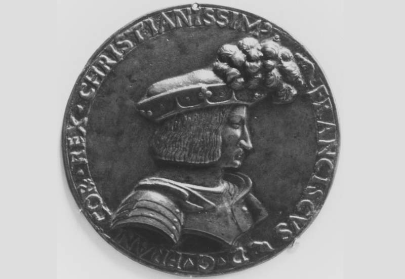François Ier vers 1520, cheveux longs, imberbe