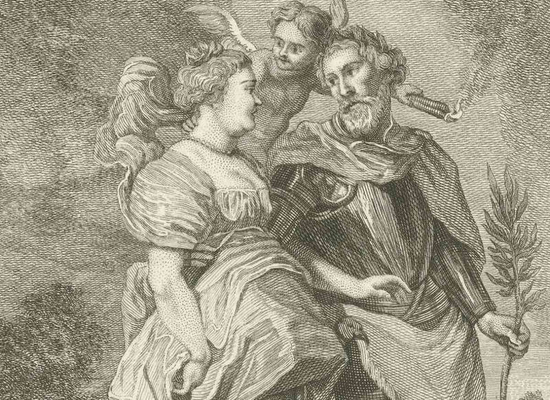 Marie de Médicis et Henri IV d'après Rubens