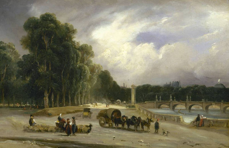 Le Cours-la-Reine (T. Gudin, 1828)