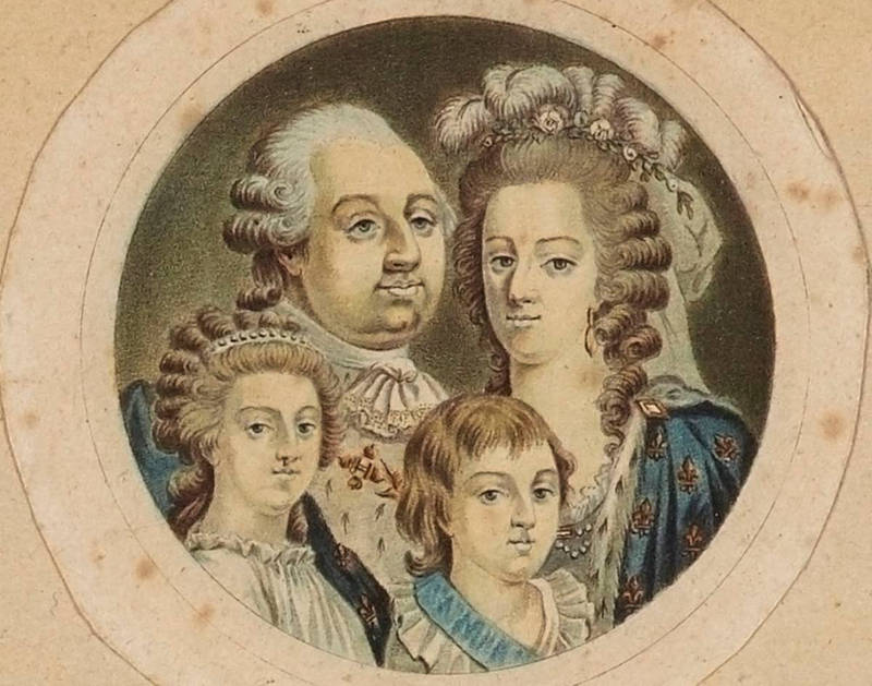 Louis XVI, Marie-Antoinette, Mme Royale, le Dauphin 