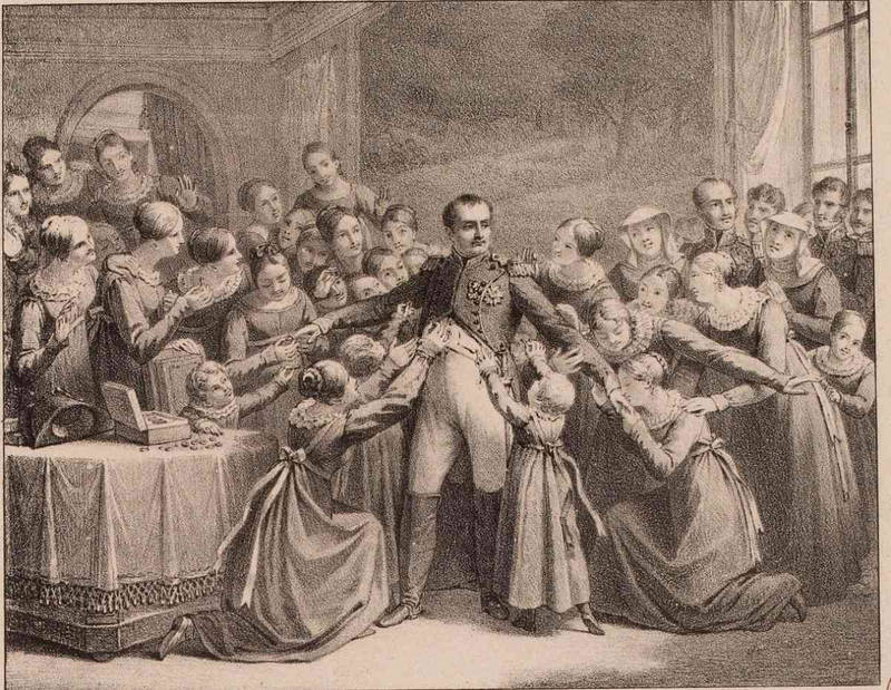 Napoléon visitant Ecouen