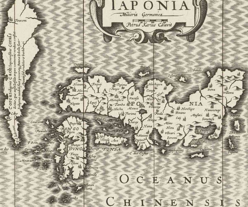 Carte du Japon, 1628