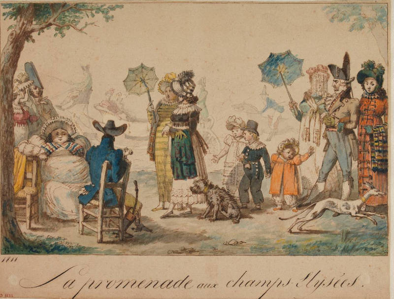 La promenade aux Champs-Elysées (G. Gatine, 1811)