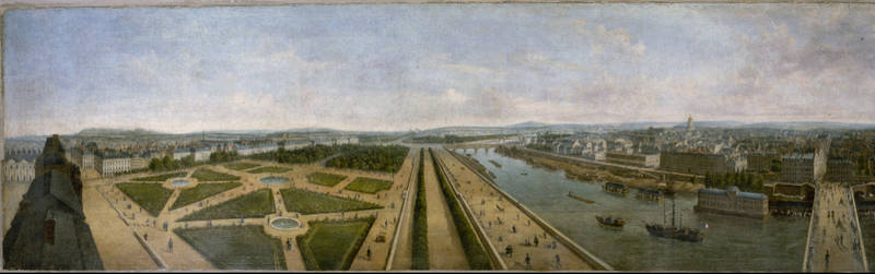Panorama de Paris aux Tuileries, par Prévost