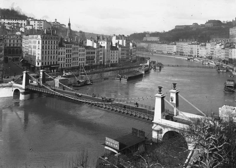 Ancien pont de La Feuillée, 1910