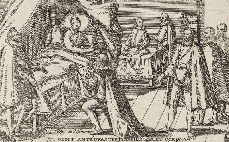 Henri III sur son lit de mort (1589)