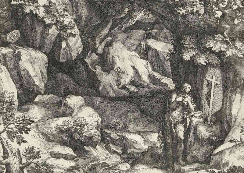 Marie-Madeleine dans sa grotte (17e s)