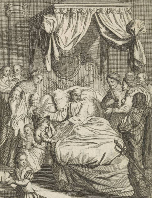 Louis XIII sur son lit de mort