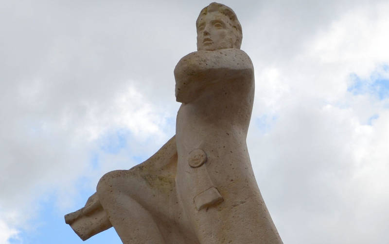 Statue de Baudin : détail