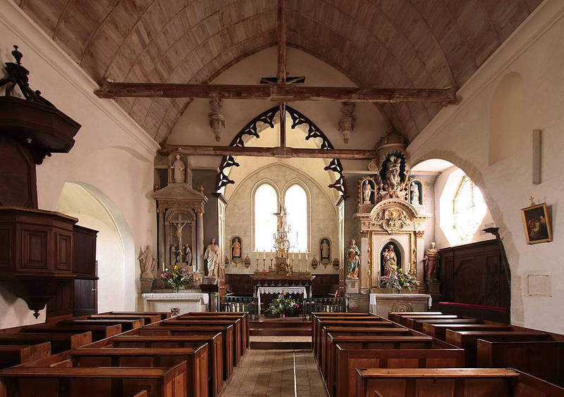 Eglise de Vallée-de-Ronsard, lieu de baptême de Ronsard