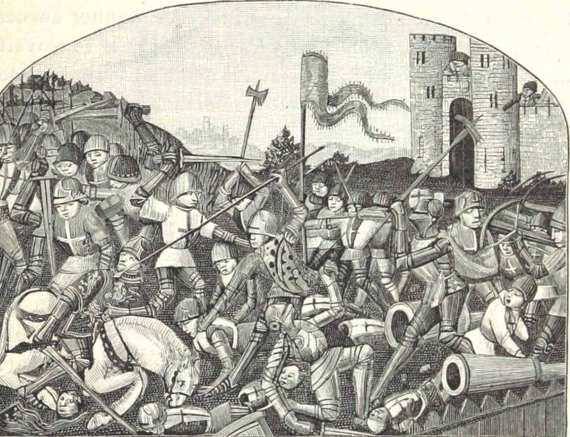 Bataille de Castillon (gravure du XVe s)
