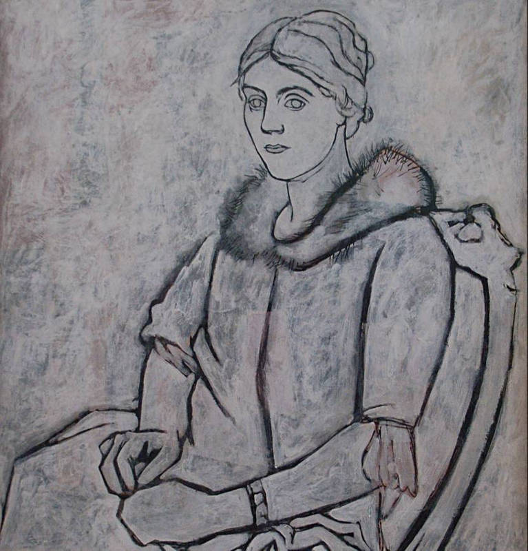 Olga au col de fourrure (Picasso, 1923)