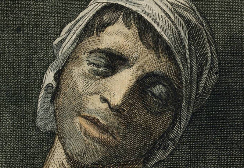 Marat au moment de sa mort (J. L. Copia d'après David, 1793)